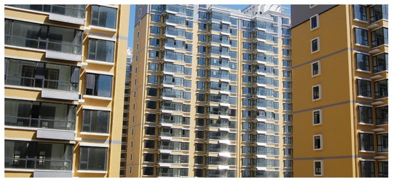 河北省唐山新城市花园高层住宅466台平板热水工程