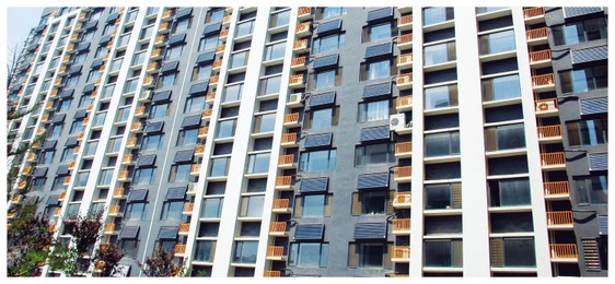 山东济宁幸福小区400台平板热水工程2