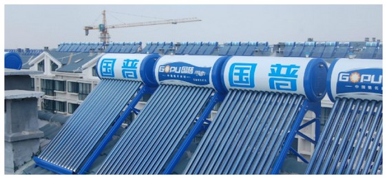 青岛即墨灵山富东家园788台单机热水工程